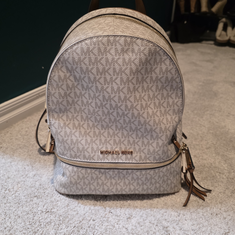 Michael Kors Gray Backpack